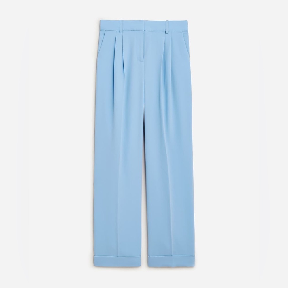 J Crew Wide-leg essential pant in city crepe BS581